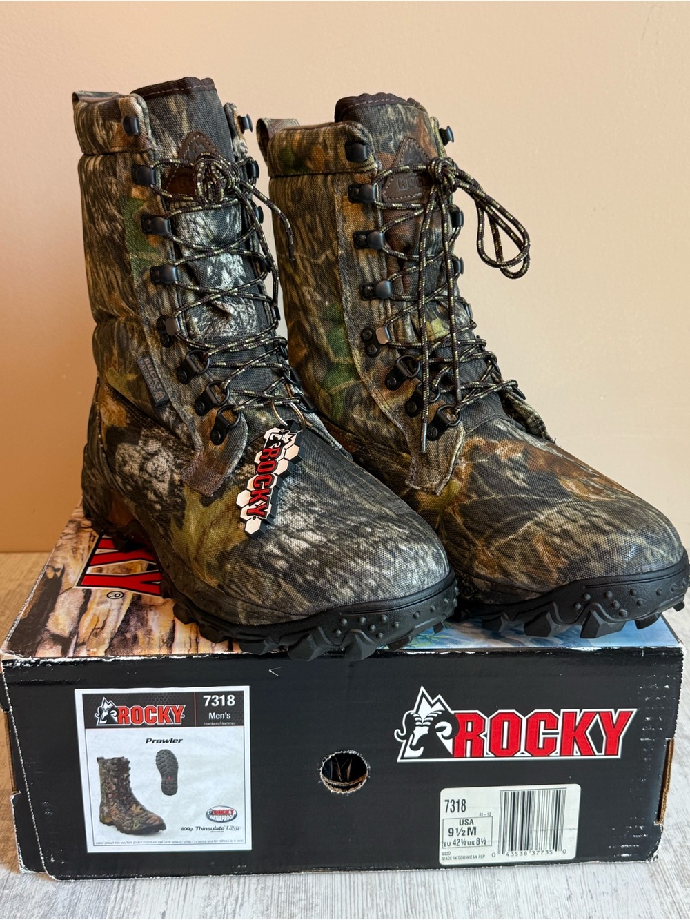Rocky Steeltoe Prowler Camo Hunting Boots